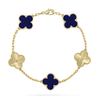 [Mystic ]New CLOVER 5 MOTIF LAPIS LAZULI BRACELET COLLECTION