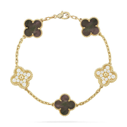 [Mystic ]New CLOVER 5 MOTIF GRAY MOP BRACELET COLLECTION