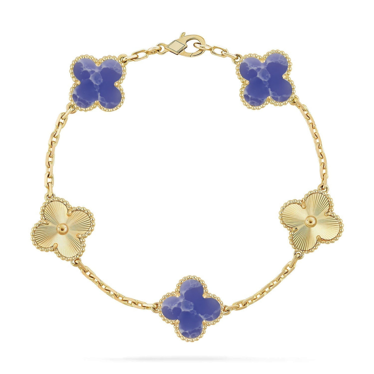 [Mystic ]New CLOVER 5 MOTIF BLUE VEINS BRACELET COLLECTION