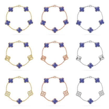 [Mystic ]New CLOVER 5 MOTIF BLUE VEINS BRACELET COLLECTION