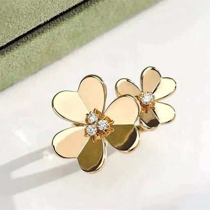 Mystic CLOVER COMOS GOLD DIAMOND RING