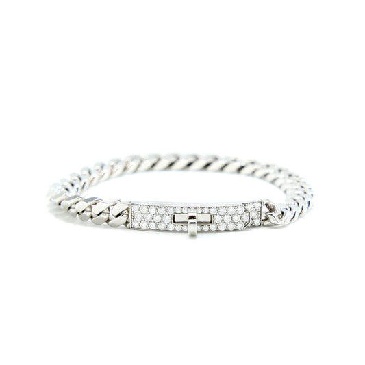 Mystic KELLY CHAIN SILVER DIAMOND BRACELET