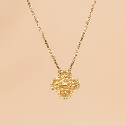 Mystic CLOVER 15MM  BRONZING NECKLACE