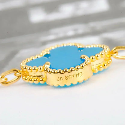 [Mystic ]New  CLOVER 5 MOTIF TURQUOISE BRACELET COLLECTION