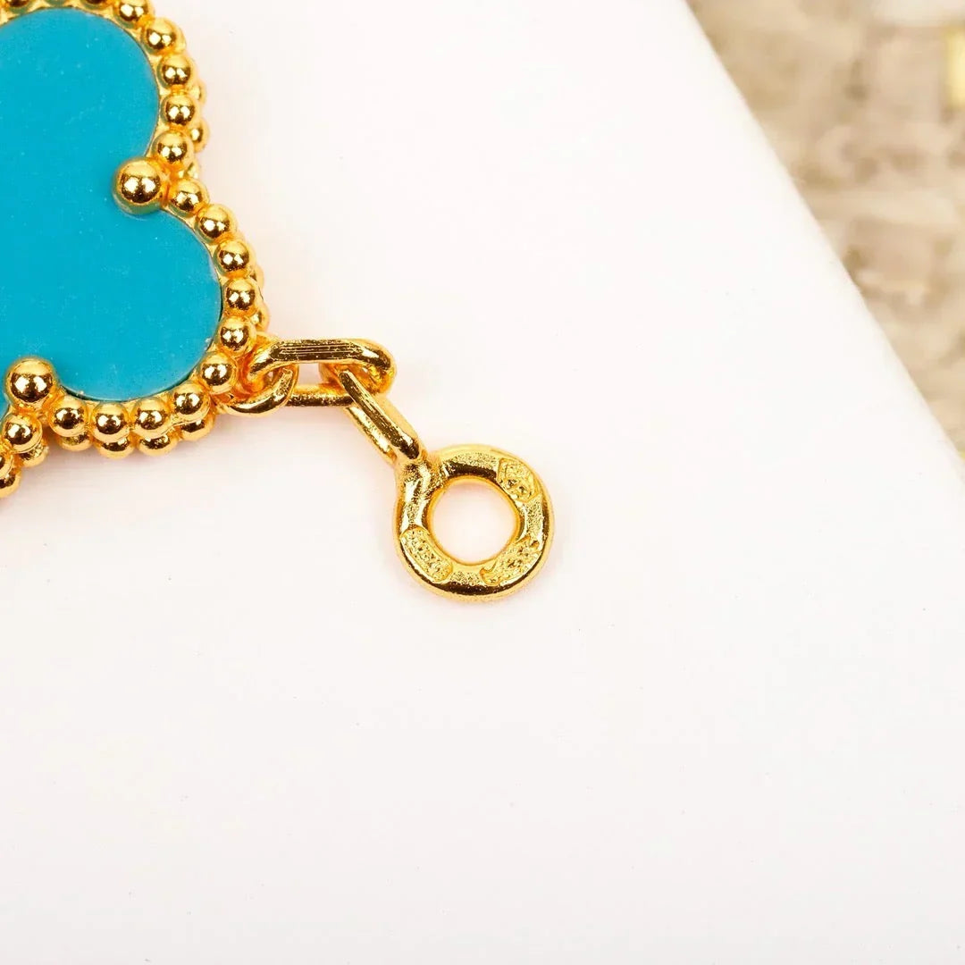 [Mystic ]New  CLOVER 5 MOTIF TURQUOISE BRACELET COLLECTION
