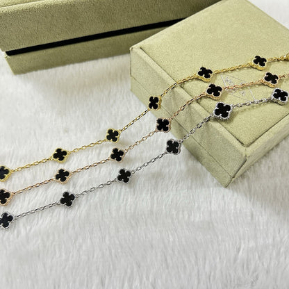 [Mystic ]CLOVER 6 MOTIF  ONYXS BRACELET