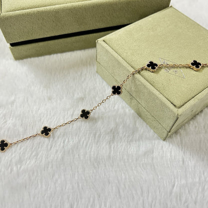 [Mystic ]CLOVER 6 MOTIF  ONYXS BRACELET