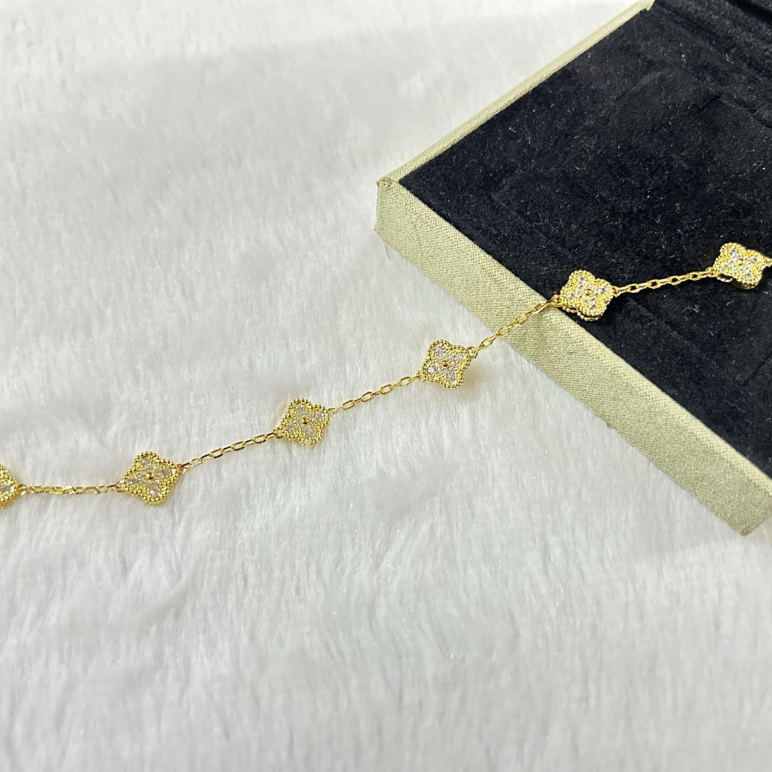 [Mystic ]New CLOVER 6 MOTIF DIAMOND BRACELET