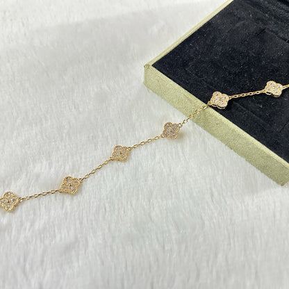 [Mystic ]New CLOVER 6 MOTIF DIAMOND BRACELET