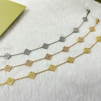 [Mystic ]New CLOVER 6 MOTIF DIAMOND BRACELET