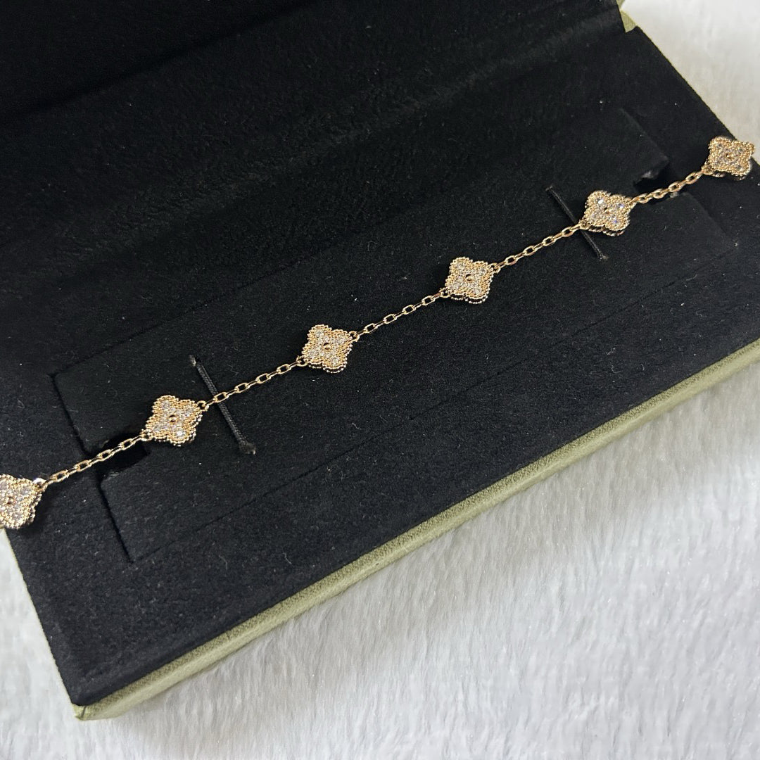 [Mystic ]New CLOVER 6 MOTIF DIAMOND BRACELET
