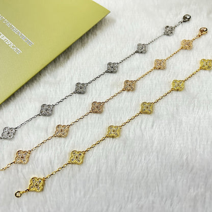 [Mystic ]New CLOVER 6 MOTIF DIAMOND BRACELET