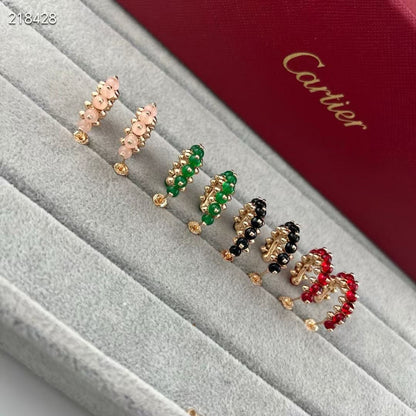 [Mystic ] NEW COLORED GEMSTONE COLLECTION SMALL HOOP EARRINGS