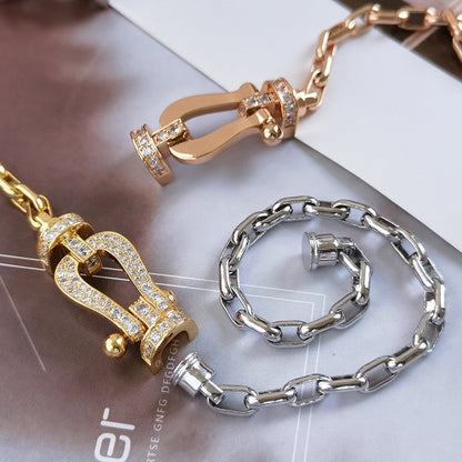 Mystic FORCE LARGE HORSESHOE CLASP  METAL BRACELET