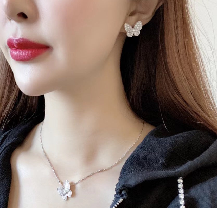 Mystic BUTTERFLY ALL DIAMOND EARRINGS
