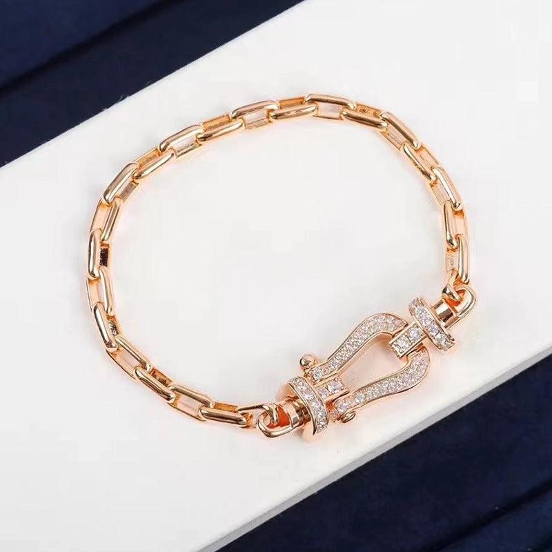 Mystic FORCE LARGE HORSESHOE CLASP  METAL BRACELET