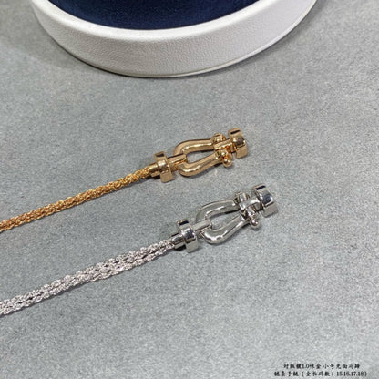 Mystic FORCE SMALL HORSESHOE  DIAMOND CHAIN ROPE BRACELET