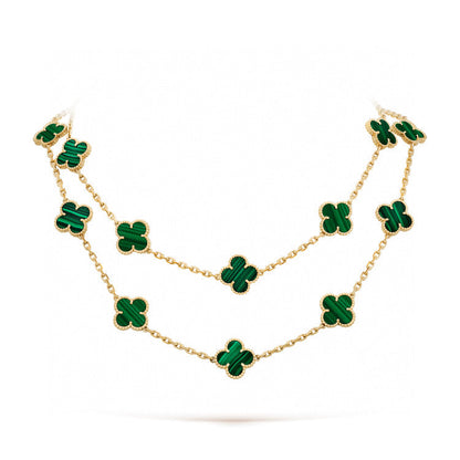 Mystic CLOVER 20 MOTIFS MALACHITE GOLD