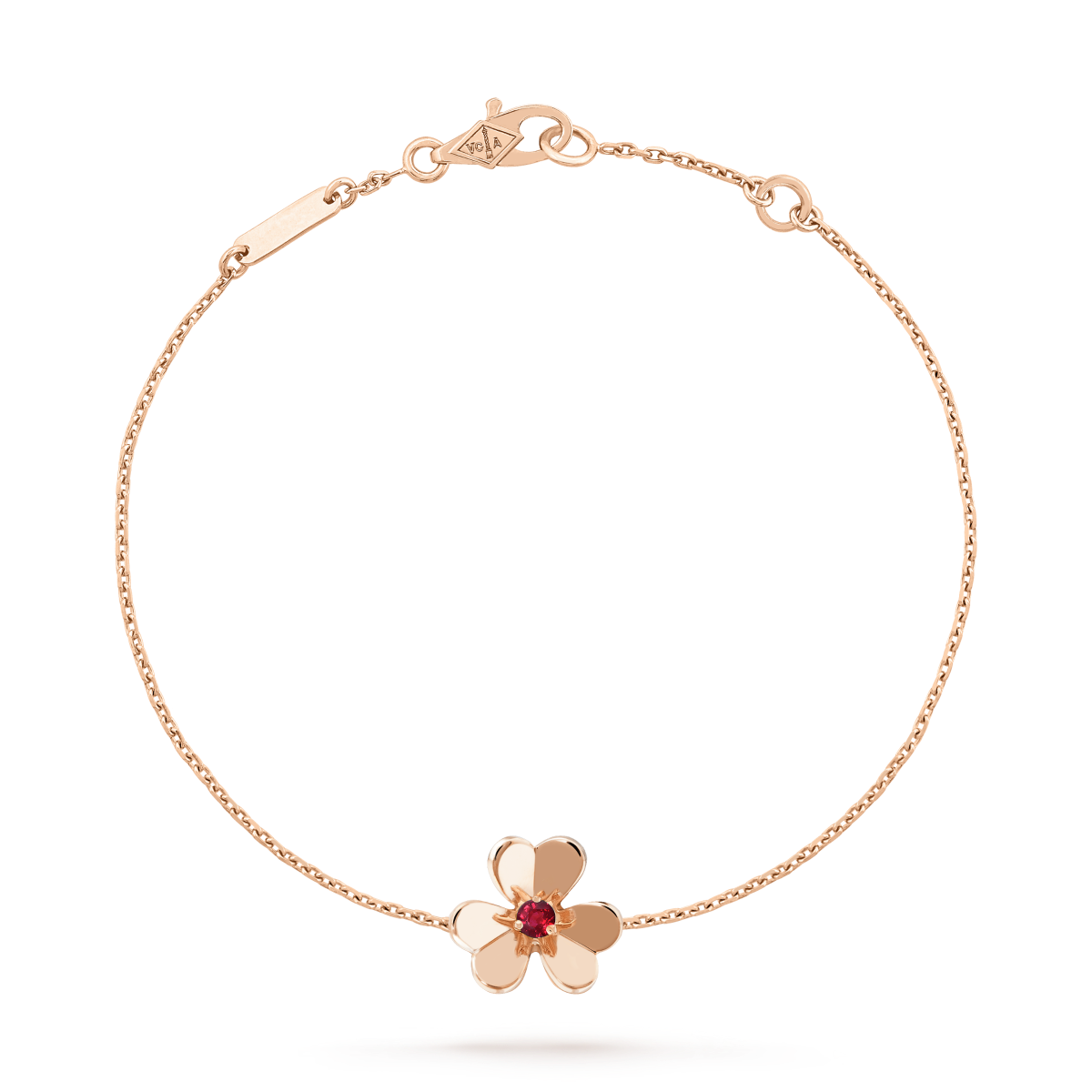Mystic FRIVOLE GOLD FLOWER PINK MALACHITE BRACELET
