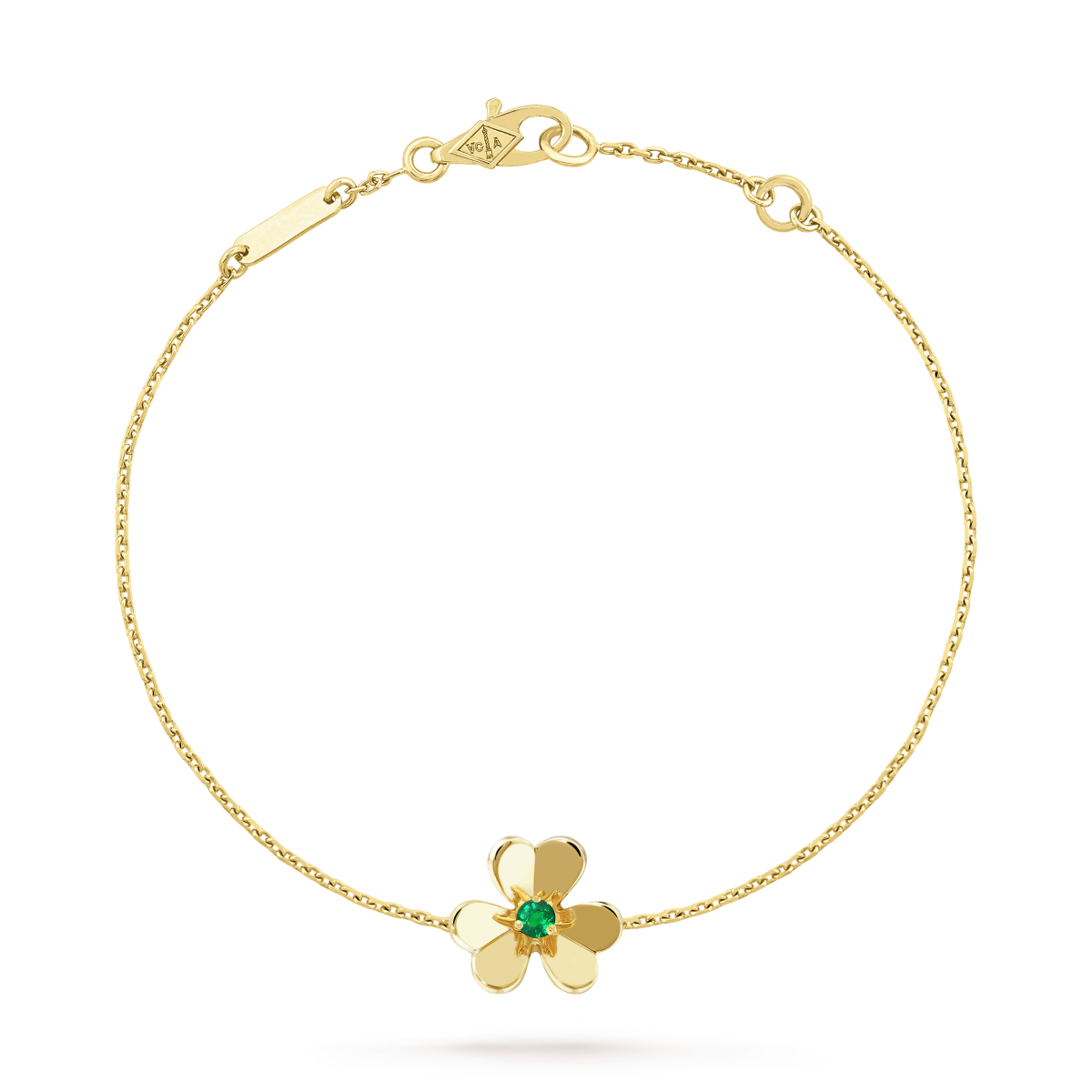 Mystic FRIVOLE GOLD FLOWER PINK MALACHITE BRACELET