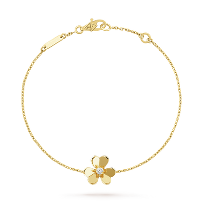 Mystic FRIVOLE GOLD FLOWER PINK MALACHITE BRACELET