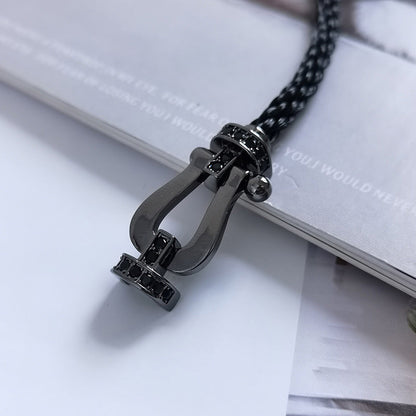 Mystic FORCE LARGE SERIES HORSESHOE BLACK SAMURAI BRACELET