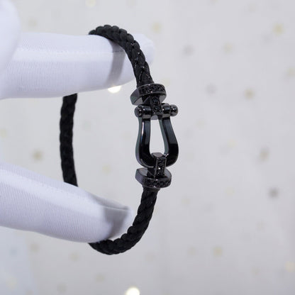 Mystic FORCE LARGE SERIES HORSESHOE BLACK SAMURAI BRACELET
