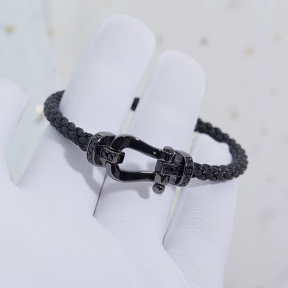 Mystic FORCE LARGE SERIES HORSESHOE BLACK SAMURAI BRACELET