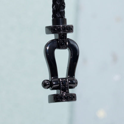 Mystic FORCE LARGE SERIES HORSESHOE BLACK SAMURAI BRACELET