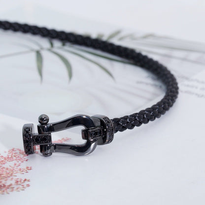 Mystic FORCE LARGE SERIES HORSESHOE BLACK SAMURAI BRACELET