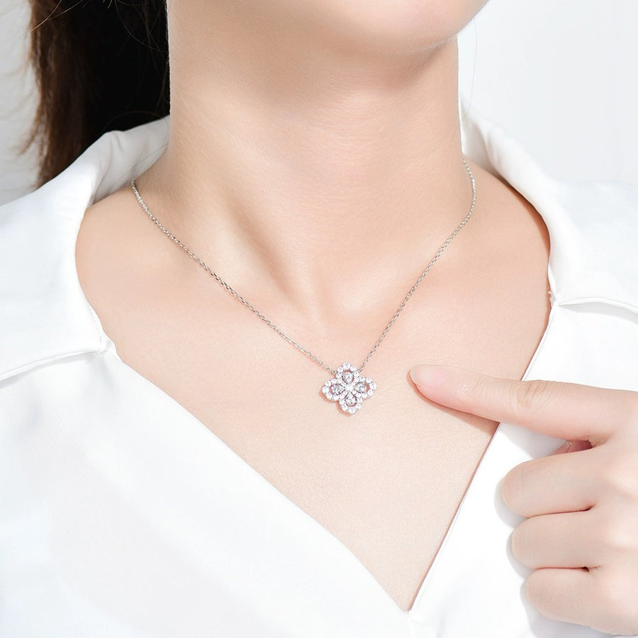 Mystic LOOP NECKLACE FULL MOTIF DIAMOND 16MM MULTIPLE COLORS