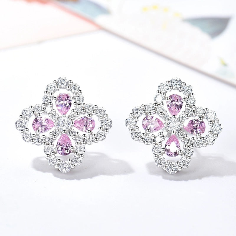 Mystic LOOP EARRINGS FULL MOTIF DIAMOND 16MM