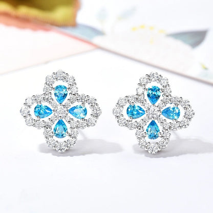Mystic LOOP EARRINGS FULL MOTIF DIAMOND 16MM