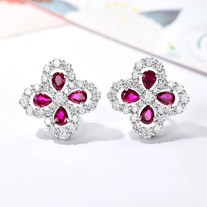 Mystic LOOP EARRINGS FULL MOTIF DIAMOND 16MM