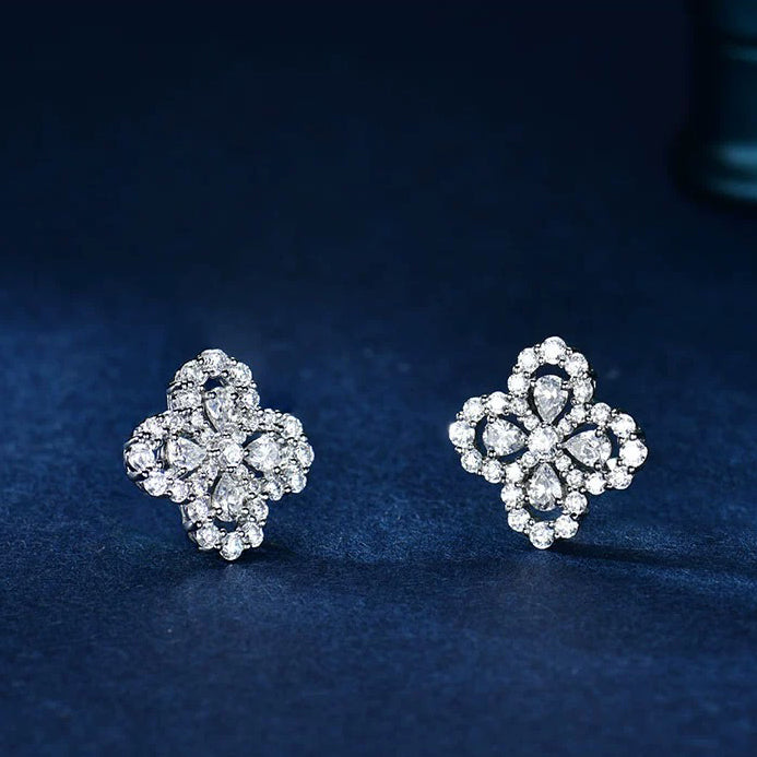 Mystic LOOP EARRINGS FULL MOTIF DIAMOND 16MM