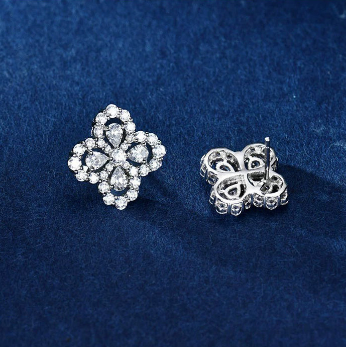 Mystic LOOP EARRINGS FULL MOTIF DIAMOND 16MM