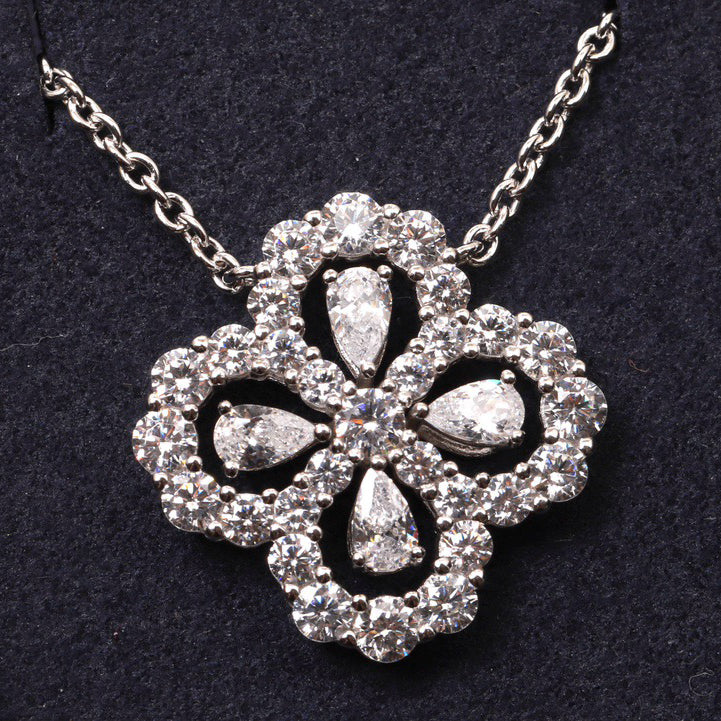 Mystic LOOP NECKLACE FULL MOTIF DIAMOND 16MM MULTIPLE COLORS