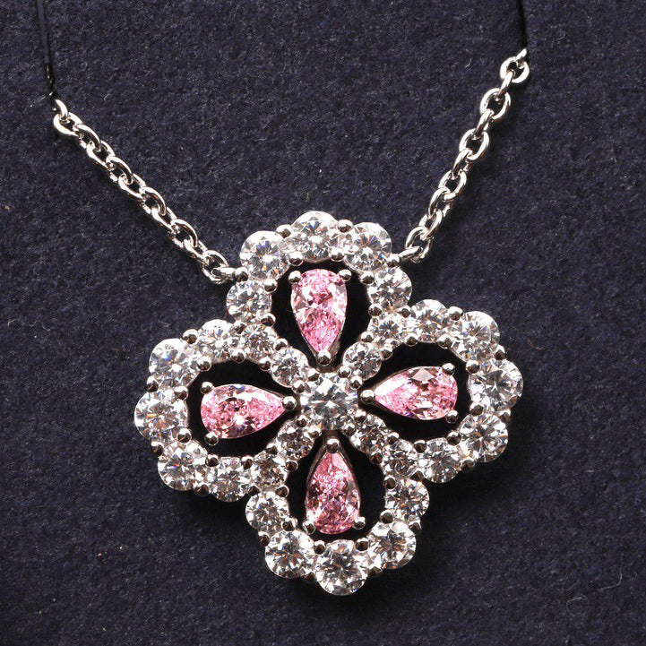 Mystic LOOP NECKLACE FULL MOTIF DIAMOND 16MM MULTIPLE COLORS