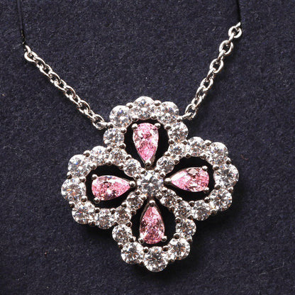 Mystic LOOP NECKLACE FULL MOTIF DIAMOND 16MM MULTIPLE COLORS