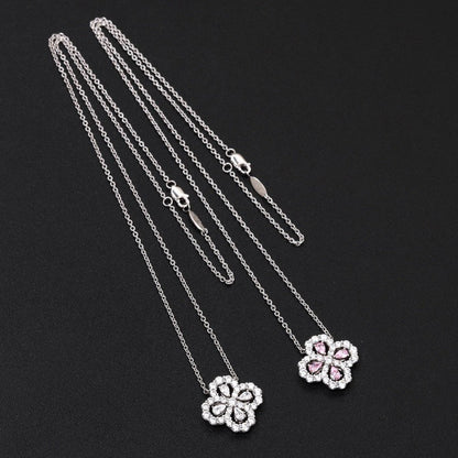 Mystic LOOP NECKLACE FULL MOTIF DIAMOND 16MM MULTIPLE COLORS