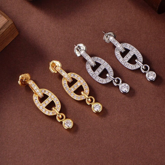 Mystic HM CHAINE DIAMOND EARRINGS
