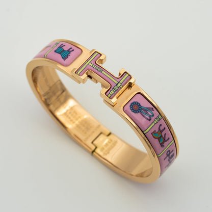 Mystic H PINK GOLD BRACELET PINK CERAMIC