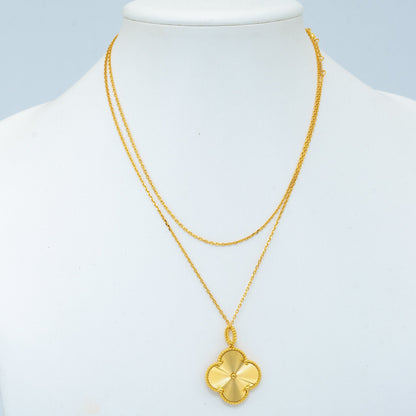 Mystic CLOVER 25MM PEDANT NECKLACE GOLD