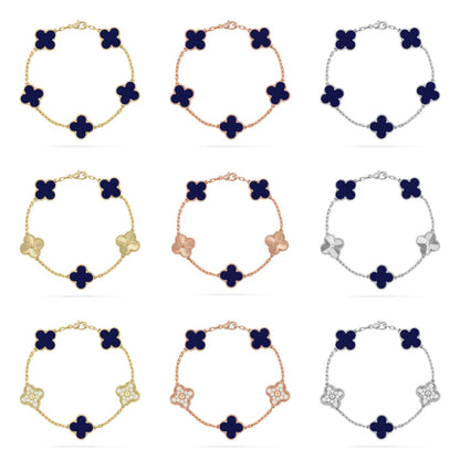 [Mystic ]New CLOVER 5 MOTIF LAPIS LAZULI BRACELET COLLECTION