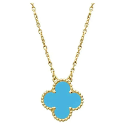 Mystic CLOVER 15MM VINTAGE TURQUOISE NECKLACE