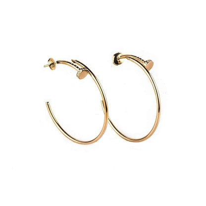 Mystic JUSTE EARRINGS GOLD DIAMONDS 1.8MM