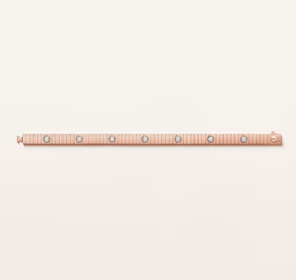 Mysitc NEW 7 MM 7-DIAMOND HEART-SHAPED BRACELET