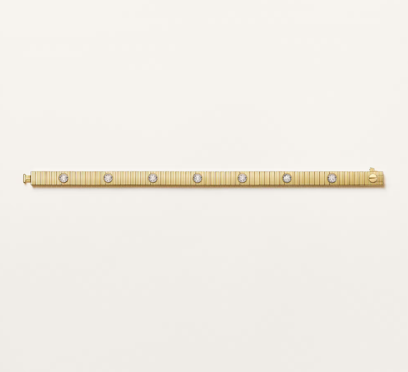 Mysitc NEW 7 MM 7-DIAMOND HEART-SHAPED BRACELET
