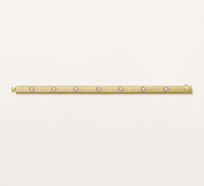 Mysitc NEW 7 MM 7-DIAMOND HEART-SHAPED BRACELET