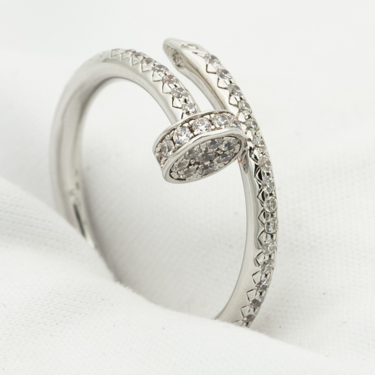 Mystic JUSTE RING 1.8MM SILVER DIAMONDS
